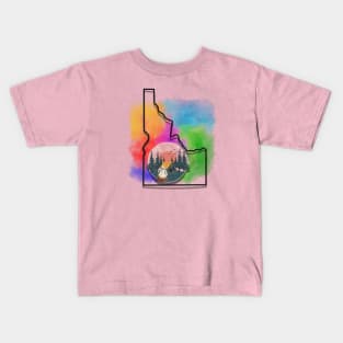 Idaho in color Kids T-Shirt